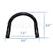 Senkauto Motorcycle Rear Seat Loop Frame Hoop Tracker End Flat Cafe Racer 230mm Large cc (230mm Flat, Black)