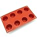 Freshware 8-Cavity Medium Silicone Mold for Caneles and Bordelais Fluted Cakes