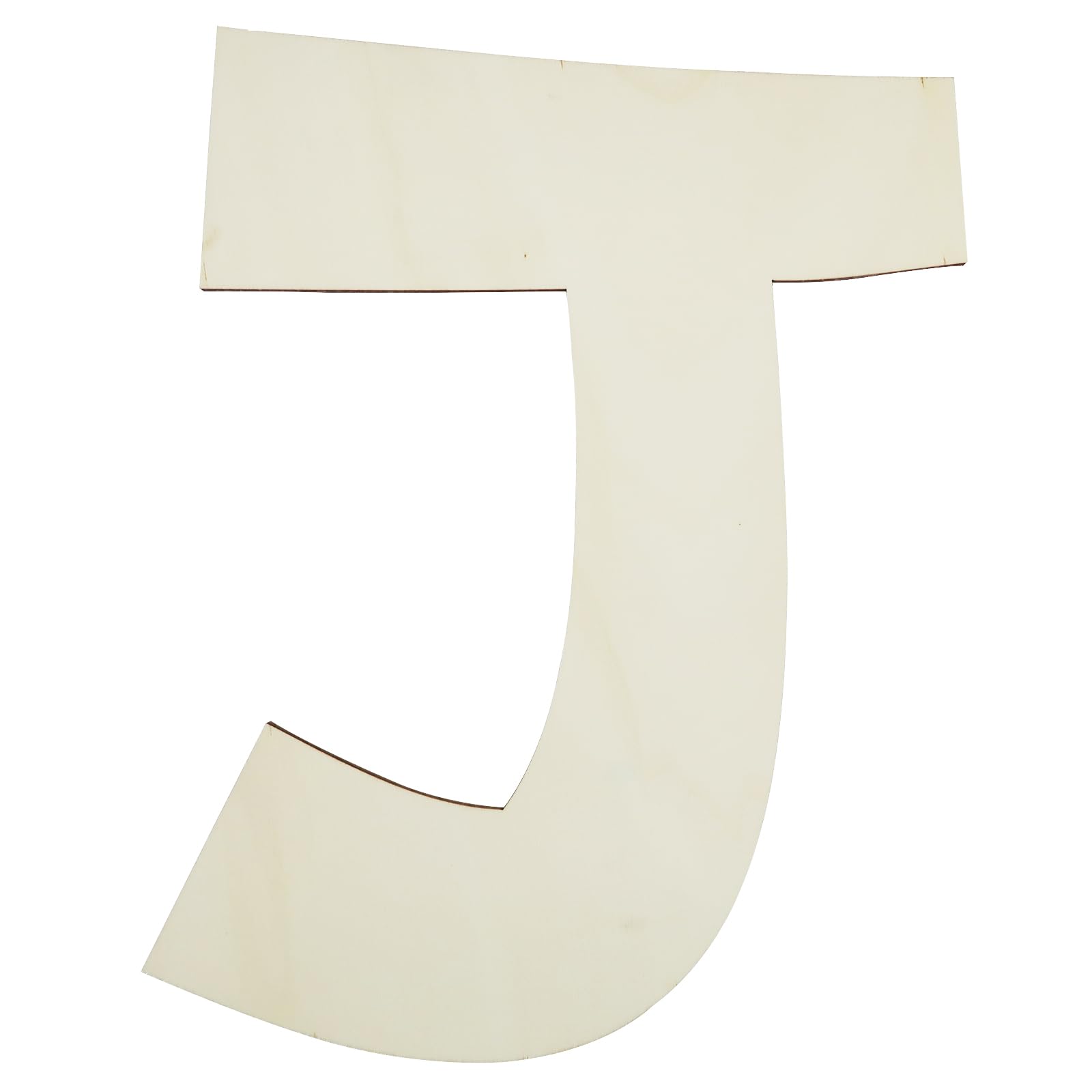 Photo 1 of 12 Inch Unique Wooden Letters for Wall Decor, Unfinished Wooden Letters Thick 1/5 Inch Large Craft Wood Letter for Garden Signs, DIY Painting Christmas Wedding Hanging Decoration - Wooden Letter J 2 pc