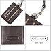 Coach Dark Mahogany Brown Leather Id Badge Holder Lanyard