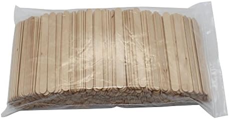 Natural Wood Craft Stick, Wooden Ice Cream Treat Lolly Sticks for Ice Cream Bars Simply Art Wood Craft Sticks,4.5 Inch,1000 Pcs