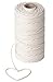 3mm Macrame Cord 109 yd - Best for Plant Hanger Wall Hanging Craft Making Macrame Supplies Cotton Cord Natural White Macrame Rope by Stillness Crafts