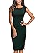 Miusol Women's Vintage Floral Lace Cocktail Evening Party Dress