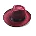 Men's Roaring 1920s Set Manhattan Fedora Hat,Y-Back Suspenders & Pre Tied Bow Tie, Gangster Tie & Fake Mustache (OneSize, Z-Burgundy)