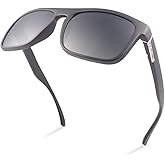 MIRYEA Polarized Bifocal Reading Sunglasses for Men Women Blue Light Blocking Glasses Black Lens UV Protection Outdoors Sun Readers Lightweight Driving Eyeglasses Tinted Shades Anti Glare Eyewear 2.0