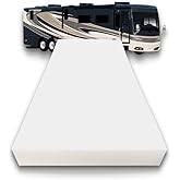 FoamRush 3-Inch Bunk RV Mattress Replacement, Foam Mattress & Cover Options, Gel Memory or High Density Foam, Medium Firm or