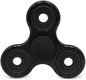 New Tri-Spinner Fidget Toy 3D Printing Ceramic Bearing EDC Focus Toy for Killing Time, Guarantee 2 min+ Spin Time! (Black)