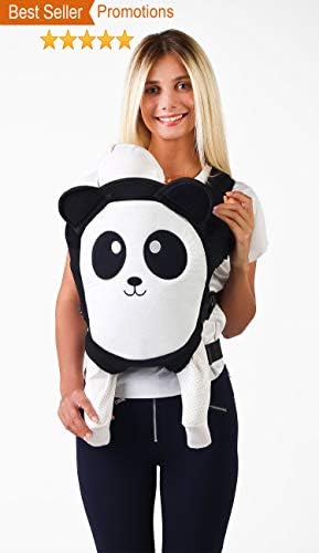 Ergonomic Baby Carrier Soft Breathable Baby Carriers Backpack Front and Back for Infants - Cute Animals - Panda