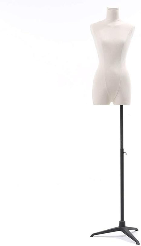 Amazon Co Jp 白人女性のドレスフォームマネキントルソボディ 黒の調整可能な三脚スタンド 女性用パンツ衣類ドレスディスプレイ 色 腕なし ホーム キッチン
