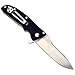 Enlan Bee EL-01A Classic Folding Knife with Drop Point Stainless Steel Blade and G10 Handle Flip Open Outdoor Tactical Pocket Knife with Clip (BlackStain)