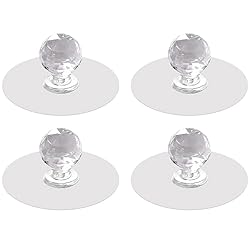 leuapl Clear Cabinet Drawer Knobs, Diamond Crystal