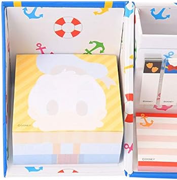 Amazon ディズニーストア 公式 付箋 メモ帳 ペンスタンド付き ドナルド ポップ 付箋 文房具 オフィス用品