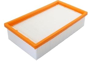 HEPA Filter for Bosch VF130H, for VAC090/VAC140 Series Extractors, Flat Dry-Vacuum Filter with 99.97% Filtration Efficiency