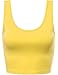 FPT Womens Basic Crop Tank Top YELLOW MEDIUM