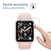 [3PACK] Apple Watch Series 4 40mm Tempered Glass Screen Protector, EcoPestuGo - 9H Hardness,Anti-Fingerprint,Anti-Scratch,Ultra-Clear,Bubble Free Screen Protector Compatible Apple Watch Series 4 40mm
