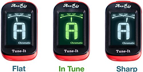 AxeRig Clip-On Chromatic Guitar Tuner for Acoustic, Bass, 6 & 12 string Guitars, Banjo, Mandolin, Ukulele, Violin, Cello, Trumpet, Brass, Sax, Flute, Woodwinds - SPARE BATTERY AxeRig Clip-On Chromatic Guitar Tuner for Acoustic, Bass, 6 & 12 string Guitars, Banjo, Mandolin, Ukulele, Violin, Cello, Trumpet, Brass, Sax, Flute, Woodwinds - SPARE BATTERY
