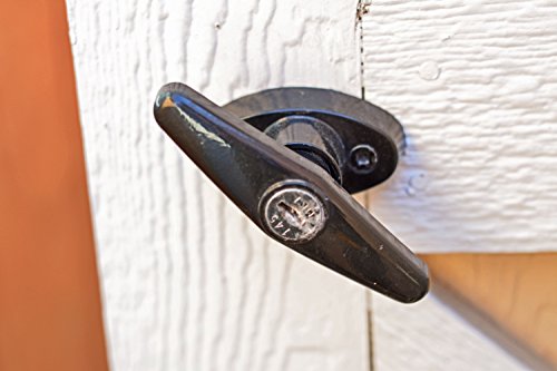 Black T-Handle Door Lock Set - 6" Stem, Keyed Alike (Set Of 3), For Sheds, Gates, Playhouses & Coops