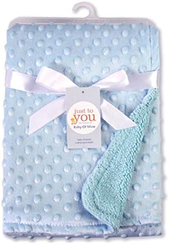 Zay Babies' Bubble Double Layers Blanket Baby-Girls Newborn Raised Dot Blanket Children's Compound Blanket Dot Textured Blanket Girls Boys Crib Blankets