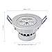 Lemonbest® Dimmable 110V 5W LED Ceiling Light Downlight, Warm White Spotlight Lamp Recessed Lighting Fixture, Halogen Bulb Replacement (2pcs)