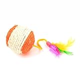 Cat Playing Ball Sisal Ring Rope Ball Cat Toy Training Interactive Dog Toy for Cat Pets Scratching
