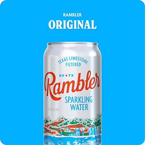 AUTX RAMBLER Sparkling Water, Texas Limestone Filtered, 12Ounce Cans, 12Pack Pricepulse