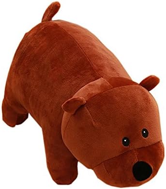 TFOSOVER Anime We Bare Bears Grizzly Plush Toy Doll Pillow Enthusiastic Brown Bear 15.7"