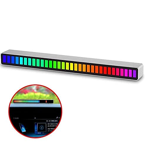 Rhythm Light Bar 2PCS, RGB Sound Control Music Rhythm Lights, 32 Bit