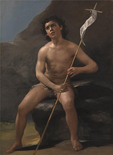 The Perfect Effect Canvas Of Oil Painting 'Goya Y Lucientes Francisco De San Juan Bautista Nino En El Desierto Ca. 1810 ' ,size: 20 X 27 Inch / 51 X 69 Cm ,this High Quality Art Decorative Prints On Canvas Is Fit For Bar Artwork And Home Artwork And Gifts