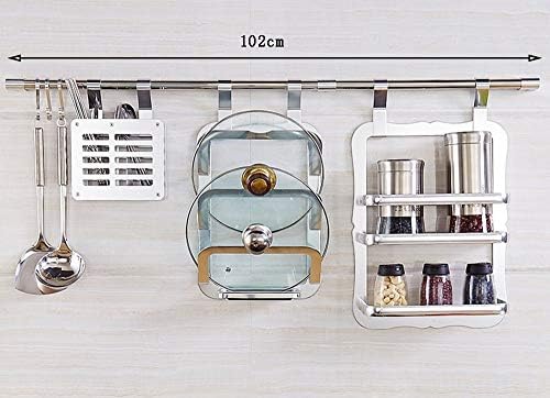 YOIL Perfect Home Furniture Aluminum Material Chopsticks Box Spice Rack Pot Cover Rack Knife Plate Frame Dish Racks, Multi-function Kitchenware Storage Shelves (Color : B+C+D) (Color : A+B+C)