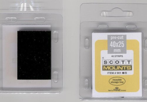Scott or Prinz 40x25 Black Stamp Mounts SCOTT # 901B