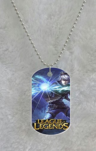 Ezreal, the Prodigal Explorer in league of legends custom Oval Dog Tag Necklace Pendant With 30" Chain and Dog Tag Size 1.2 x 2 inches Design Custom by Biancatop