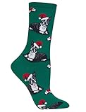 Hot Sox Women's Boston Terrier Xmas Socks