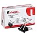 Universal Small Binder Clips, Steel Wire, 3/8" Capacity, 3/4" Wide, Black/Silver, 12/Pack,  2 Packs primary
