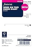 Filofax 2016 Week On Two Pages Format English Pocket Diary