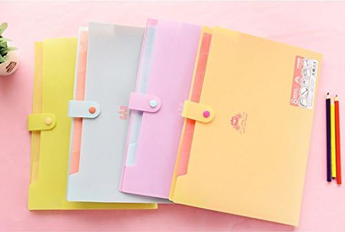 YooFun Dream Series ,8-Pockets, A4 Size File Folder Holder Document Office Supplies (set of 4 Color)