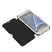 MTRONX Phone Case for Samsung GalaxyS7, S7, Magnetic Ultra Folio Flip Slim Leather Twill Case Cover Pouch ¡V Black(MG-BK)