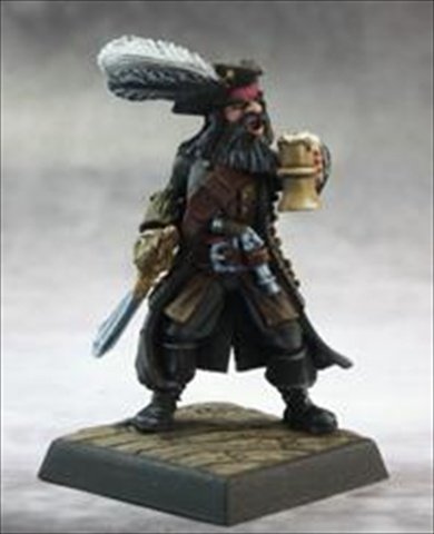 Reaper Miniatures Captain Kerdak Bonefist #60137 Pathfinder Miniatures Unpainted