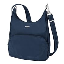 Travelon Anti-Theft Classic Essential Messenger Bag, Midnight, One Size