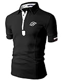 Doublju Mens Casual Short Sleeve Polo T-shirt