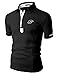 Doublju Mens Casual Short Sleeve Polo T-shirt