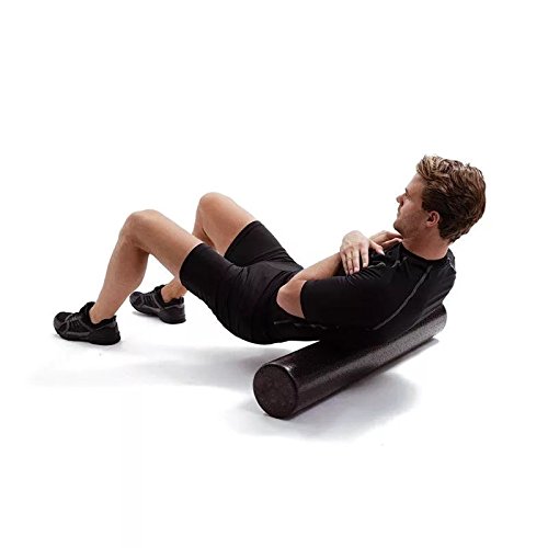 EPE Black High Density Foam Roller - 6" x 18", Round, 1.9 lbs per cubic foot