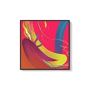 Framed Canvas Wall Art for Living Room, Bedroom Abstract Canvas Prints for Modern Home Decoration Ready to Hang - 16"x16" inches