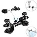 Mekingstudio Heavy Duty Metal Clamp Holder Double U Clip Dual C Clamp Type Bracket Mount for Photo Studio Light Stand, Photography Reflector, Photo Boom Stand, Background Support, Cross Bars and More