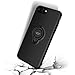 DESOF iPhone 8 Plus Case, iPhone 7 Plus Case with Ring Holder Kickstand, 360°Adjustable Ring Grip Stand Work with Magnetic Car Mount Anti-Fingerprint Slim Cover for Apple iPhone 8P 5.5 inch - Black