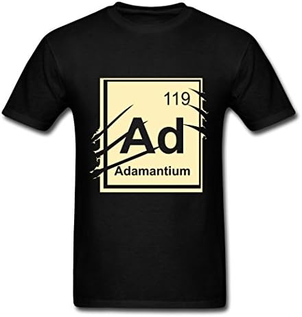 Men's Adamantium Element For Customize T-Shirts Black Medium