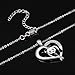 PRAYMOS 925 Sterling Silver Panda Necklace Gifts Heart Pendant Jewelry Birthday Christmas Gifts Women