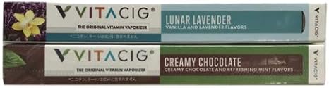 Amazon Vitacig ビタシグ 2本セット チョコレート ラベンダー 電子タバコ ビタミン 使い捨て 爽快 リキッド フレーバー 高級 天然 Vitacig 電子たばこ
