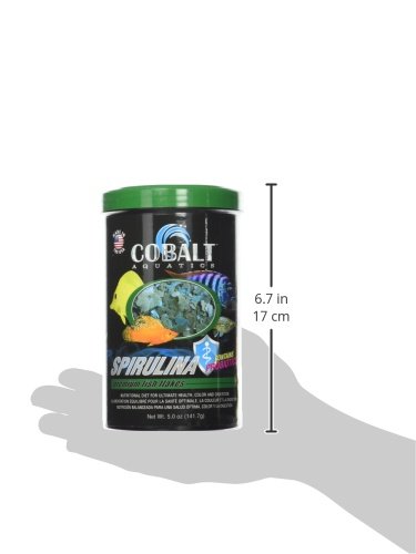 Cobalt Aquatics Spirulina Fish Food Flakes with Probiotics