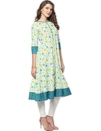 janasya indio túnica parte superior Kurti de algodón para mujer