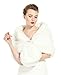 Faux Fur Shawl Wrap Stole Shrug Winter Bridal Wedding Cover Up Ivory Size M